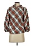 J.Crew 100% Cotton Argyle Brown 3/4 Sleeve Blouse Size XXS - photo 2