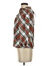 J.Crew 100% Cotton Argyle Brown 3/4 Sleeve Blouse Size XXS - photo 5
