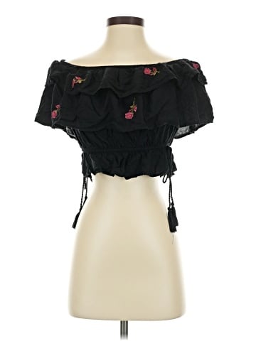 LA Hearts Short Sleeve Blouse (view 1)