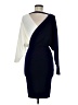 Shein 100% Polyester Color Block Blue Cocktail Dress Size 8 - 10 - photo 2