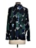 Ann Taylor Print Green Long Sleeve Blouse Size XXS - photo 2