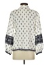 Zara 100% Polyester Ivory 3/4 Sleeve Blouse Size S - photo 2