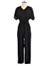 Impressions 100% Polyester Solid Black Jumpsuit Size S - photo 1