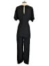 Impressions 100% Polyester Solid Black Jumpsuit Size S - photo 2