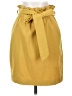 Unbranded Solid Yellow Casual Skirt Size 4 - photo 1