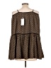 Flannel Brown Sleeveless Blouse Size M - photo 2