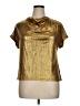 Unbranded Metallic Gold Short Sleeve Turtleneck Size XL - photo 1