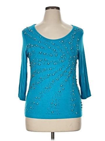 Once 1 Again 3/4 Sleeve Top (view 1)