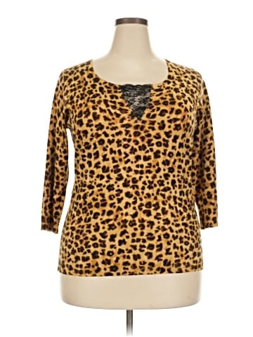 August Silk 3/4 Sleeve Top (view 1)