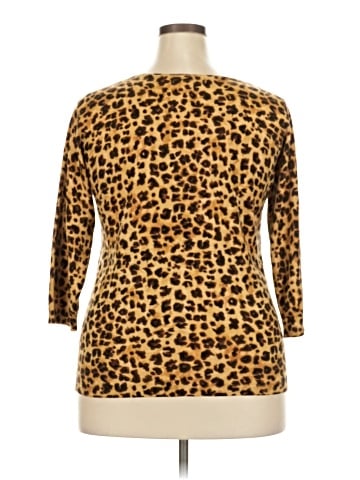 August Silk 3/4 Sleeve Top (view 2)