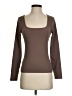 Lucky Brand Brown Long Sleeve Top Size S - photo 1