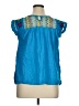 Unbranded Color Block Blue Sleeveless Blouse Size XL (estimated) - photo 2