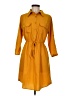 MPH Collection 100% Polyester Yellow Casual Dress Size M - photo 1