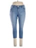 Apt. 9 Solid Blue Jeans Size 14 - photo 1