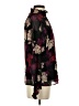 Vince Camuto 100% Polyester Floral Black Long Sleeve Blouse Size XS - photo 4