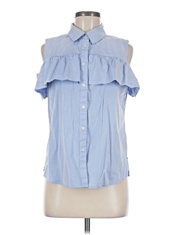Calvin Klein Sleeveless Button-Down Shirt (view 1)