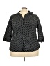 Lane Bryant Black 3/4 Sleeve Button-Down Shirt Size 22 - photo 1