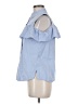 Calvin Klein Blue Sleeveless Button-Down Shirt Size M - photo 5