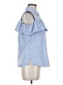 Calvin Klein Blue Sleeveless Button-Down Shirt Size M - photo 4