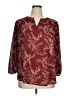 Fun2Fun 100% Polyester Burgundy 3/4 Sleeve Blouse Size 1X - photo 1