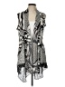 Fleur de Lis 100% Polyester Silver Kimono Size L - photo 1