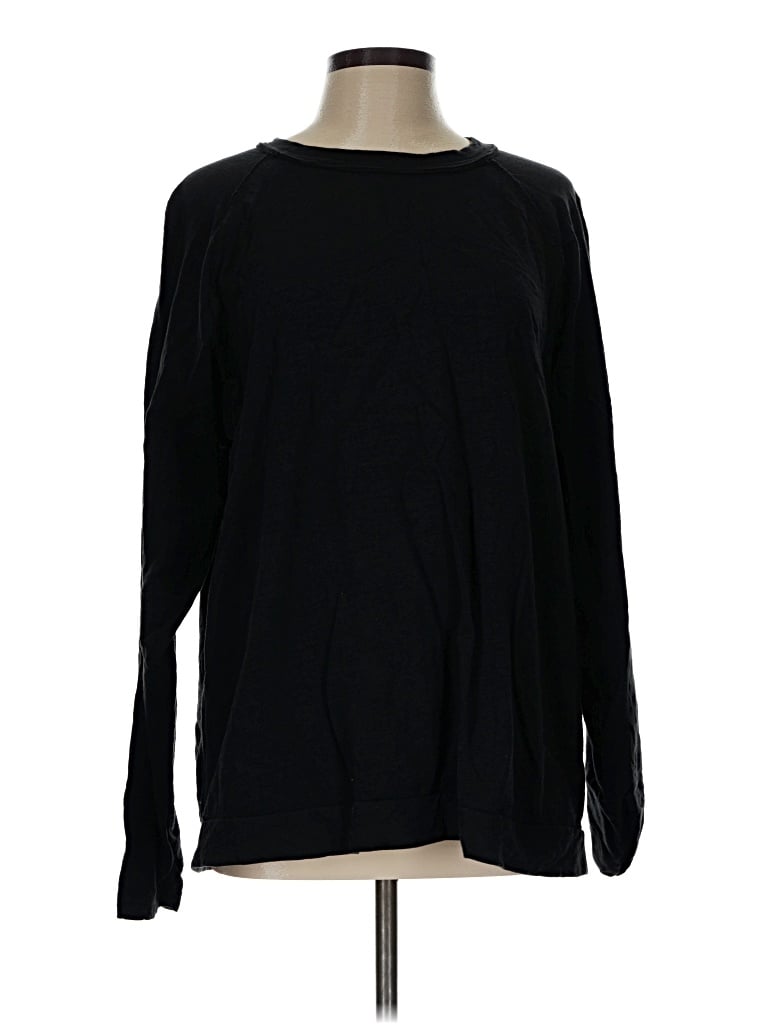 Pre-owned Shein Long Sleeve T-shirt In Black