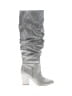 Nine West Gray Silver Boots Size 7 - photo 1
