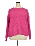 Unbranded 100% Polyester Solid Pink Pullover Sweater Size 3X - photo 1