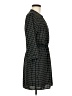 Just Fab 100% Polyester Plaid Black Casual Dress Size M - photo 4