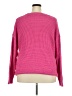 Unbranded 100% Polyester Solid Pink Pullover Sweater Size 3X - photo 2