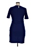 Shein Solid Blue Casual Dress Size XL - photo 2