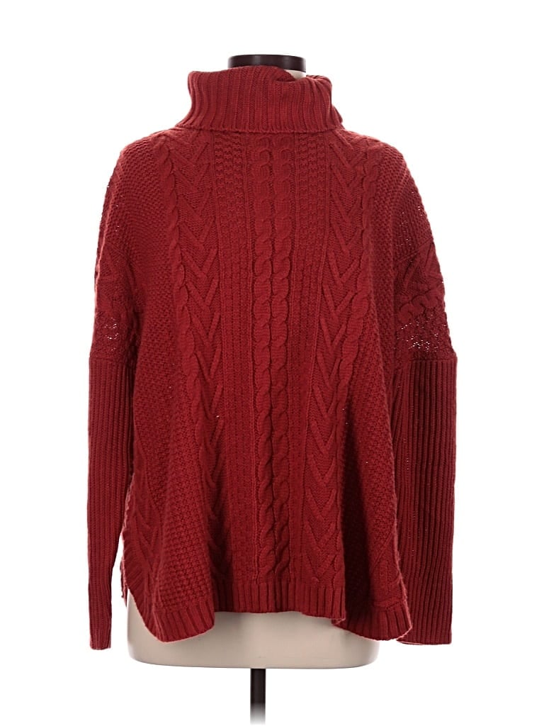 Pre-owned Joseph A Turtleneck Sweater In Red