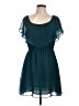 Bardot 100% Polyester Solid Teal Cocktail Dress Size 10 - photo 1