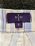 NYDJ Stripes Blue Silver Jeans Size 8 - photo 7