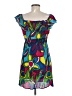 Steve Madden Graphic Blue Cocktail Dress Size M - photo 2
