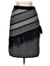 BCBGMAXAZRIA Chevron-herringbone Gray Black Formal Skirt Size XS - photo 1
