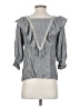 Sundays 100% Rayon Gray 3/4 Sleeve Blouse Size Sm (1) - photo 2
