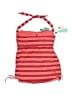 New Directions 100% Polyamide Stripes Red Swimsuit Top Size XL - photo 2