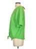Cupio Green Short Sleeve Blouse Size S - photo 5