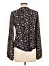 Unbranded 100% Polyester Black Long Sleeve Blouse Size L (estimated) - photo 2