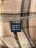 Shein 100% Cotton Plaid Brown Casual Pants Size XXL - photo 4