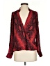 XOXO 100% Polyester Red Long Sleeve Blouse Size S - photo 1