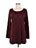 MULTIPLES Argyle Burgundy Casual Dress Size M - photo 1