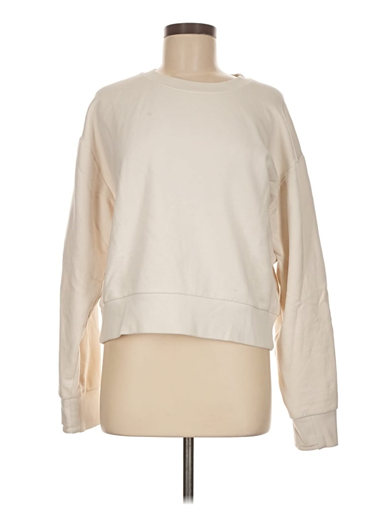 Pre-owned Athleta Sweatshirt In Ivory