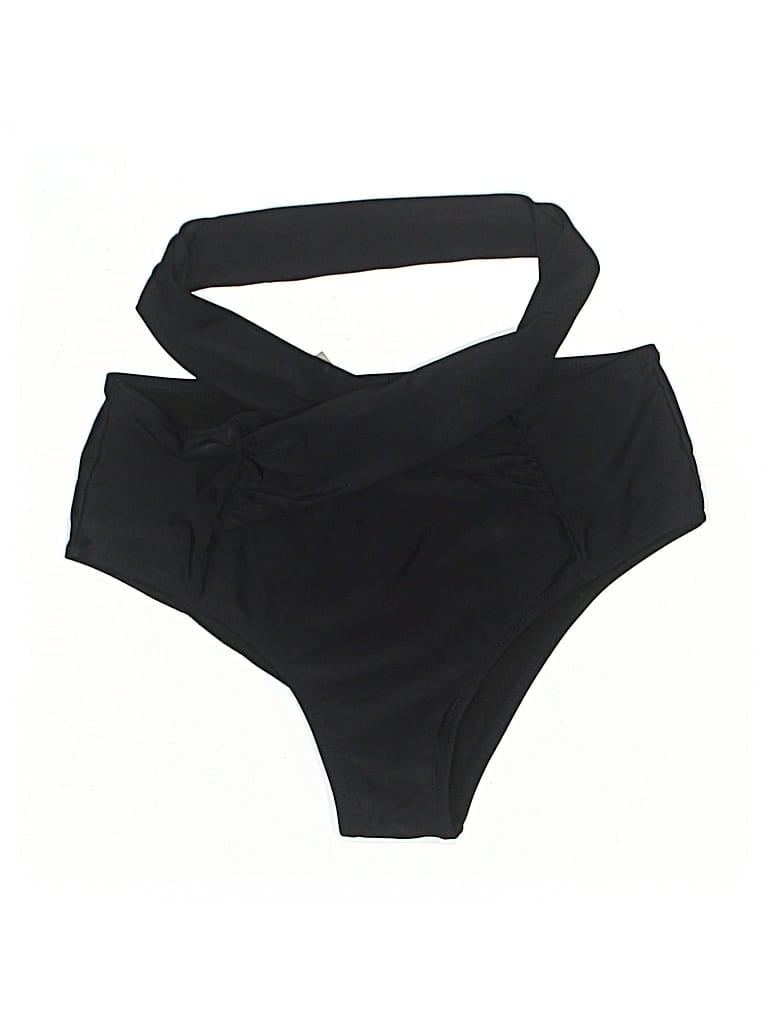 Pre-owned Cupshe Swimsuit Bottoms In Black