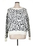 Mi ami Animal Print White Pullover Sweater Size XL - photo 1
