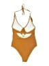 Cupshe Solid Tan One Piece Swimsuit Size M - photo 2