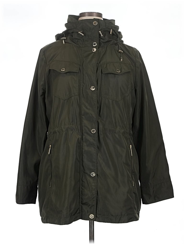 Pre-owned Michael Michael Kors Raincoat In Green