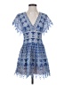 BCBGMAXAZRIA Paisley Blue Cocktail Dress Size 2 - photo 1