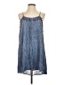 Honey Punch 100% Rayon Blue Sleeveless Top Size L - photo 1